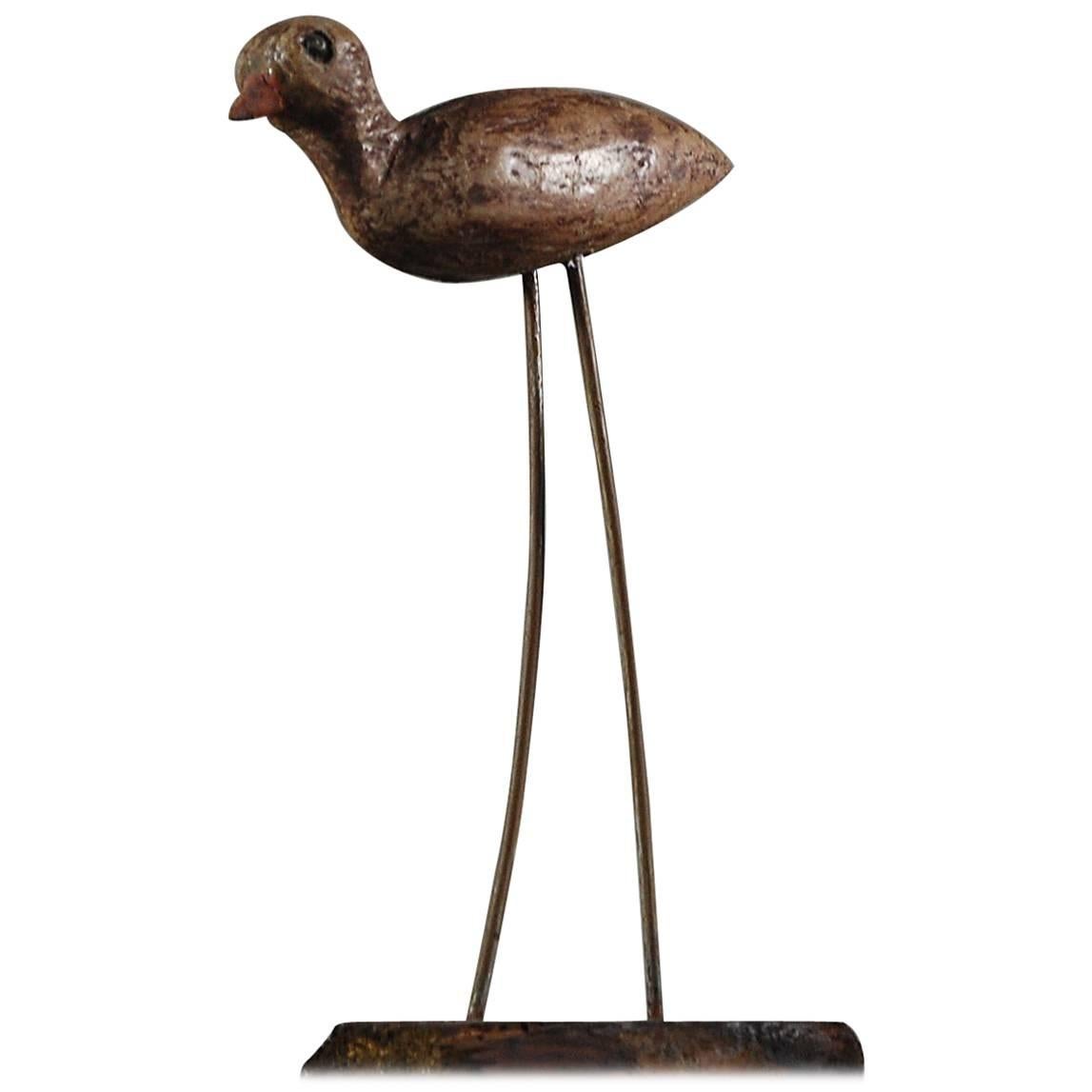 Early 20th Century French Songbird Working Decoy
