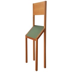 Singer Chair Sculpture by Munari Zanotta in Wook with Marquetry Late 20 Century