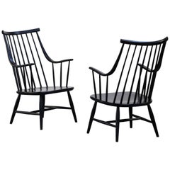 Pair of Lena Larsson Armchairs for Nesto Scandinavian 