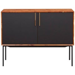 Contemporary Black HPL and Yew Sideboard by Johannes Hock