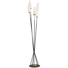 Floor Lamp Italian Design Opaline Vintage