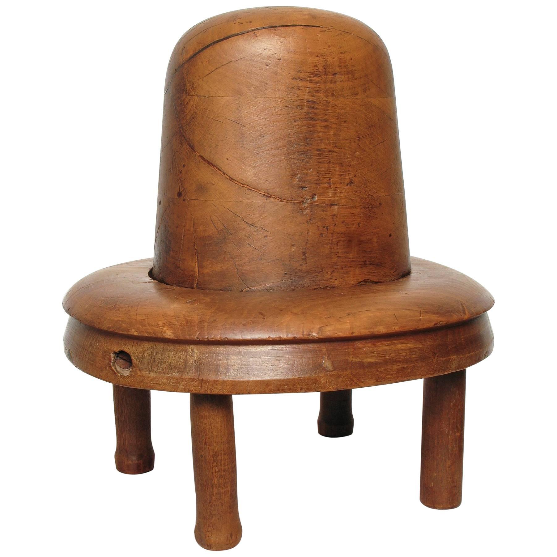 Original Borsalino Wooden Old Hat Pattern