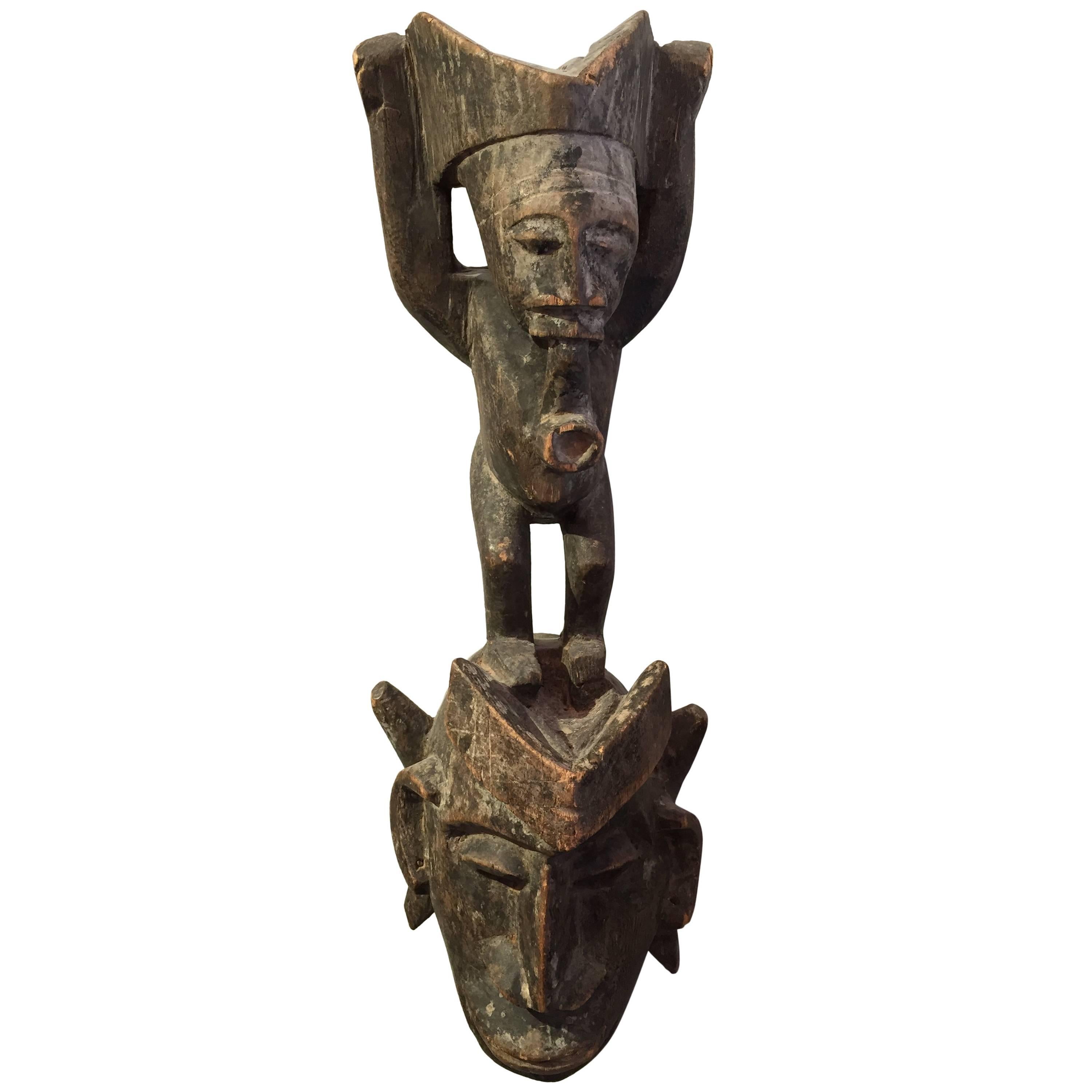 Mid-20th Century Central African Mask For Sale