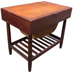 Ejvind Johansson Vitre Danish Teak Sewing Stand