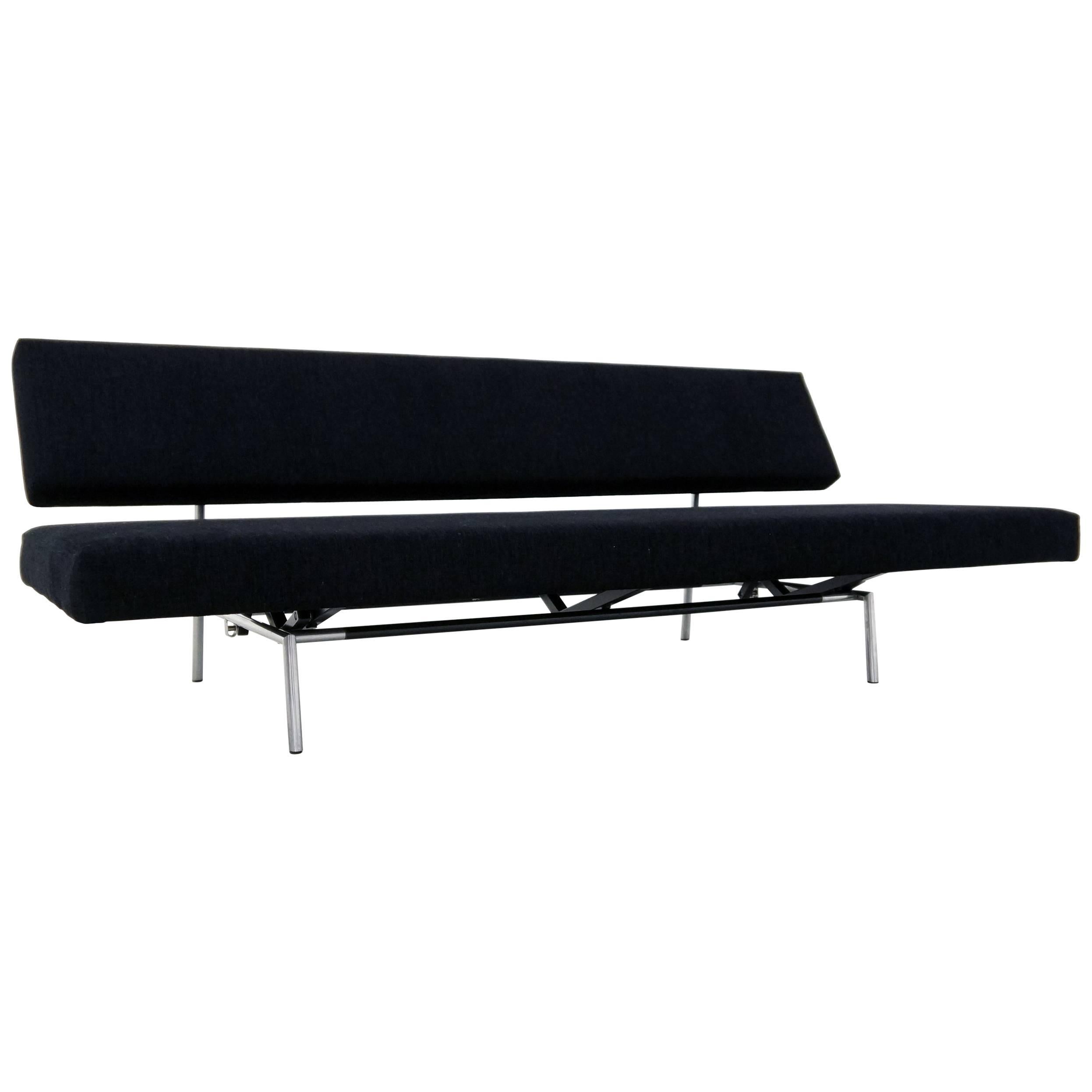 Black and Stainless Steel Daybed, Sofa by Martin Visser for Spectrum, 1958