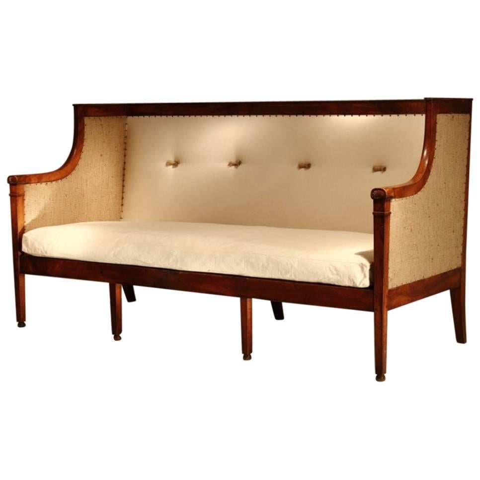 19th Century French Mahogany Sofa