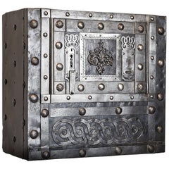 Early 19th Century Italian Antique Hobnail Safe