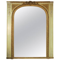 Antique Louis XVI Style Trumeau Mirror