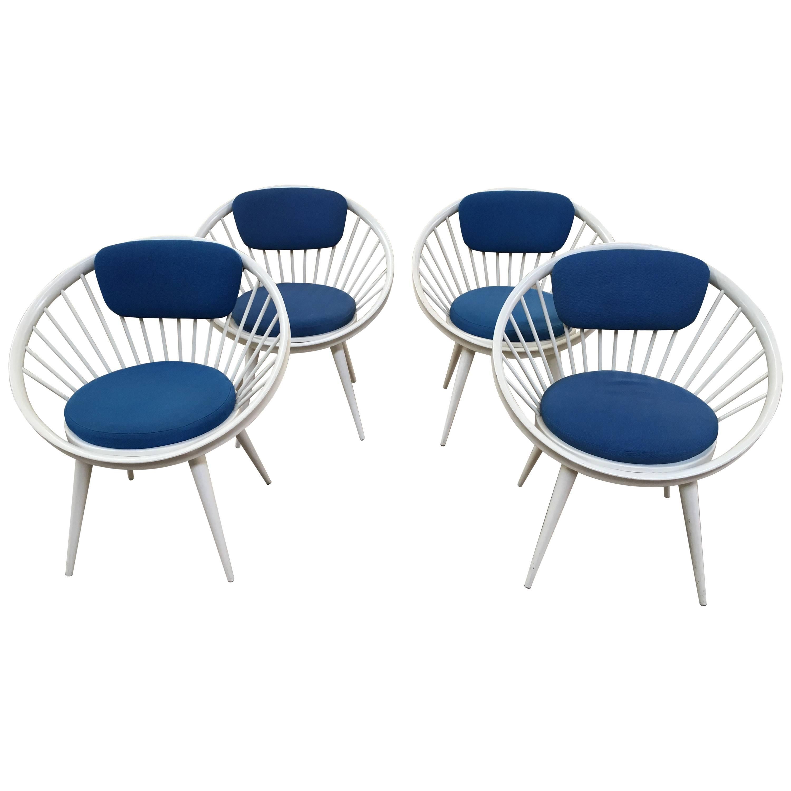 Swedish Circle Chairs by Yngve Ekstrom from 1960s