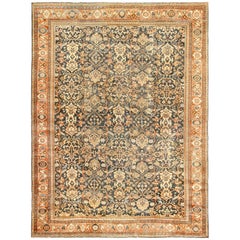 Antique Shabby Chic Mahal Persian Rug. Size: 9 ft 6 in x 13 ft 10 in 