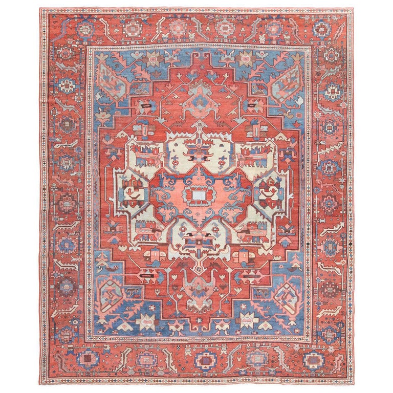 Serapi Persian rug, ca. 1900, offered by Nazmiyal
