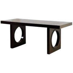 India Mahdavi Full Moon Desk Table with Single Drawer