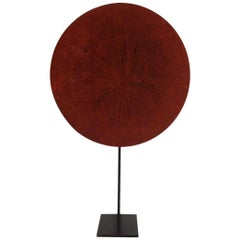 Isicholo Bridal Red-ocher Hat From South Africa's Zulu Tribe