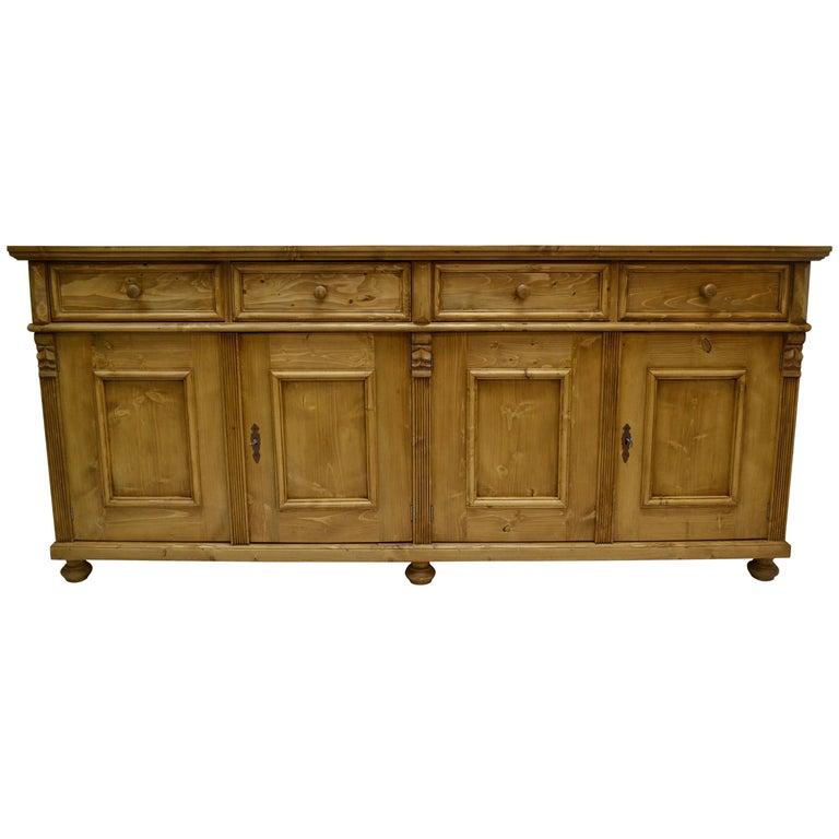 Four Sideboard pine four door sideboard for sale at 1stdibs Four Sideboard pine four door sideboard for sale at 1stdibs