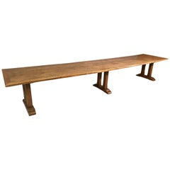 Exceptional Elm Refectory Table