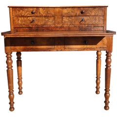 19th Century Walnut and Root Wood Desk