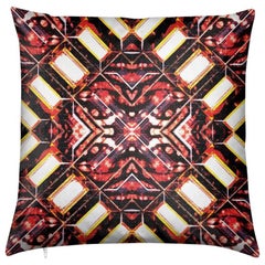 Curitiba Print Zebra Batik Pillow by Lolita Lorenzo Home Collection