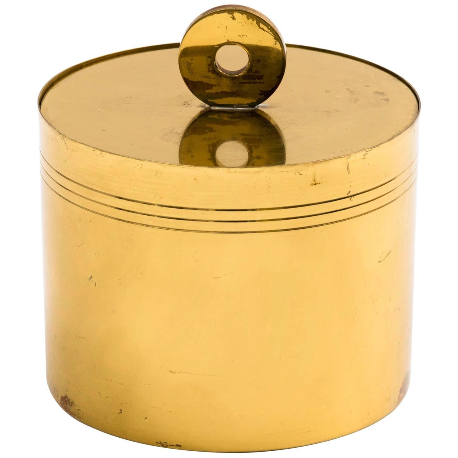 Tommi Parzinger for Dorlyn Decorative Brass Lidded Box with Divider Insert