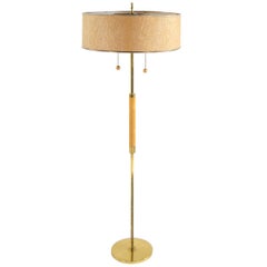 Gerald Thurston for Lightolier Brass Floor Lamp Gerald Thurston for Lightolier Brass Floor Lamp