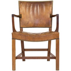 Early Kaare Klint Armchair, 1930, in Cuban Mahogany and Nigerian Leather