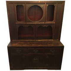 19th Century Qing Dynasty Unusual Shanxi Tow-Part Hutch