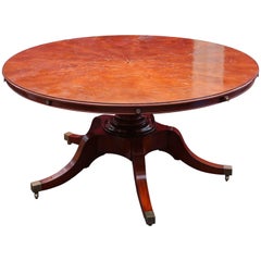 Superb Large  Mahogany Round Dining Table