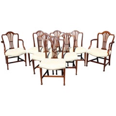 Set of Eight Irving & Casson/A.H. Davenport Mahogany Dining Chars