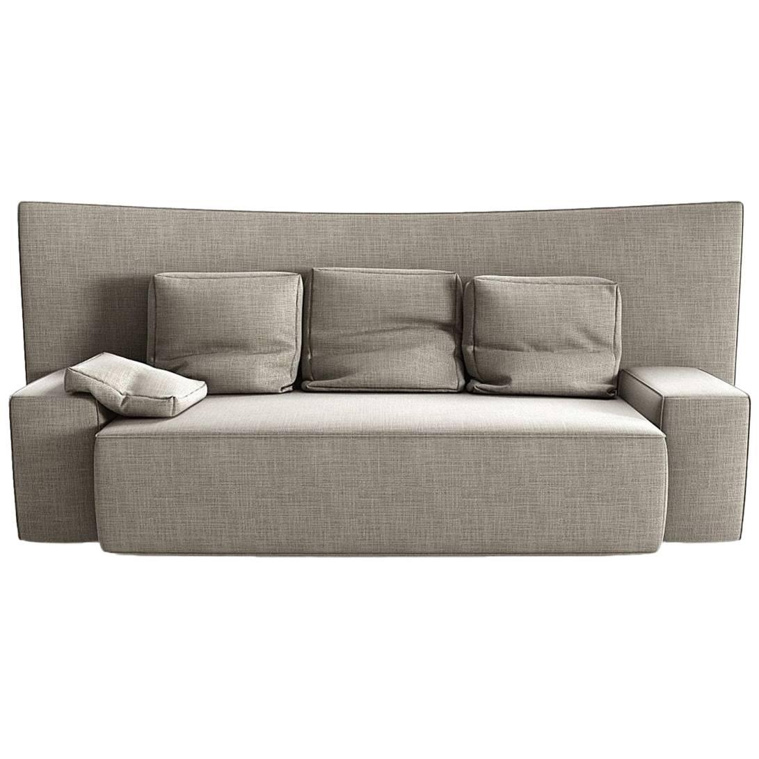 "Wow" Two-Seat Sectional Sofa with Goose Feather by Philippe Starck for Driade