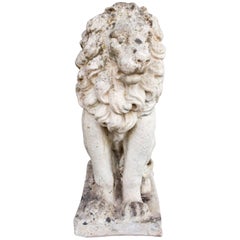 Antique 1920s Stone Lion Found in France