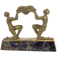Art Deco Figural Lamp by Limousin