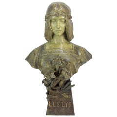 Art Nouveau Bust by Goldscheider, circa 1899