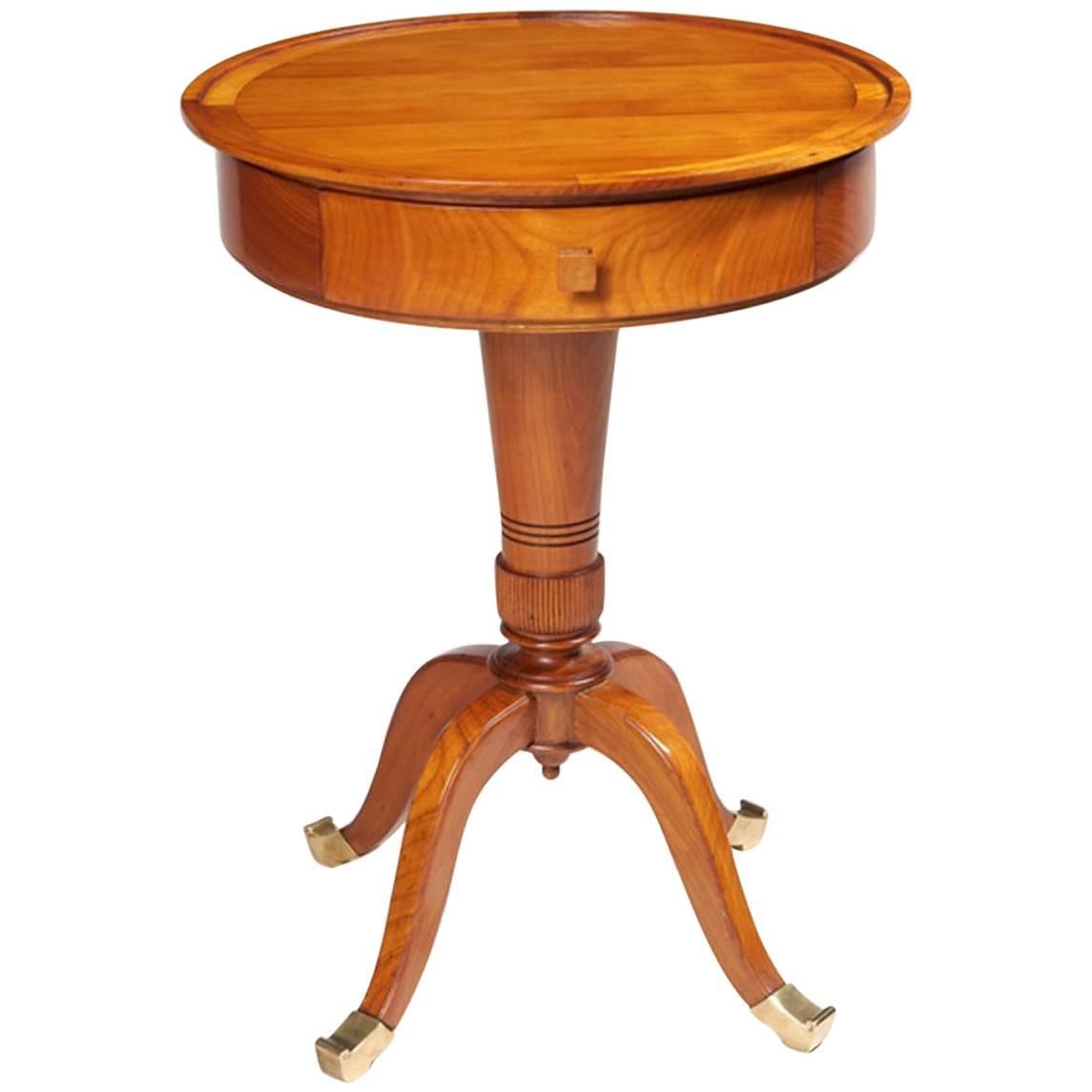 Petite Art Deco Two-Drawer Occasional Table For Sale