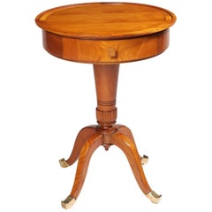 Petite Art Deco Two-Drawer Occasional Table