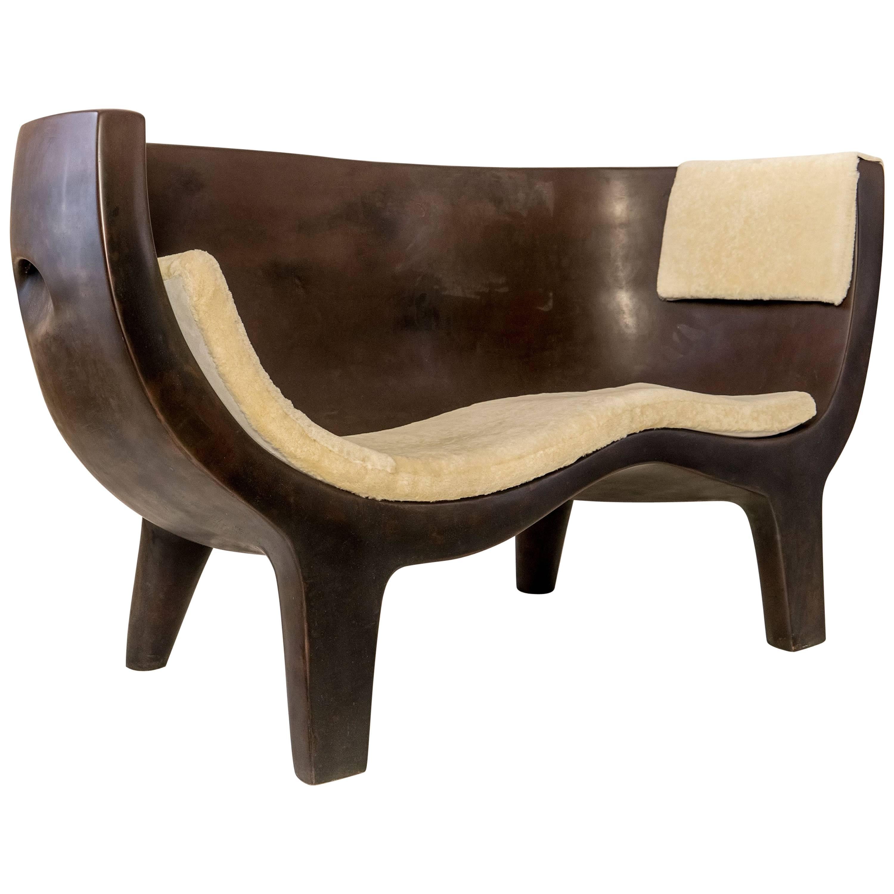 Sculpted Sofa by Jacques Jarrige For Sale