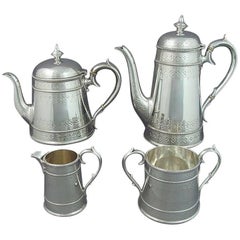 Victorian Sterling Silver Tea Service