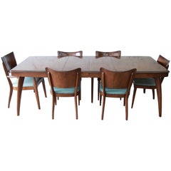 Seltenes Heywood Wakefield Mid-Century Modern Stingray Dining Set