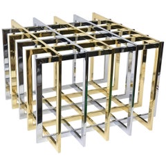 Pierre Cardin Sculptural Grid / Puzzle Side Table