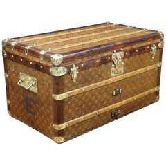 1900s Louis Vuitton Woven Steamer Trunk