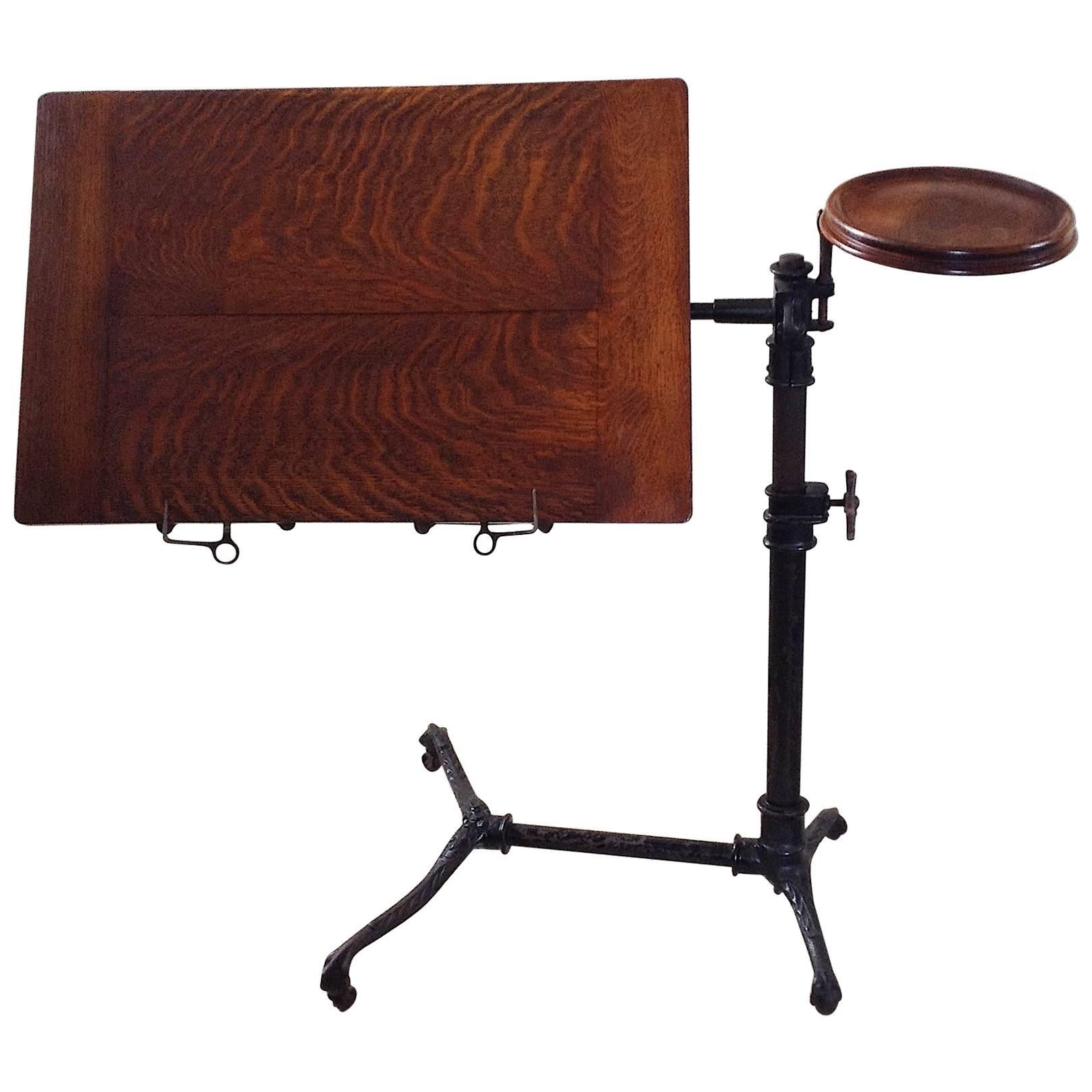 Patent Reading Table, Stand by J. Foot and Sons, Circa 1900 For Sale