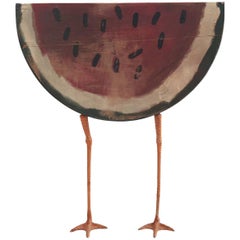 Antique Folk Watermelon with Legs