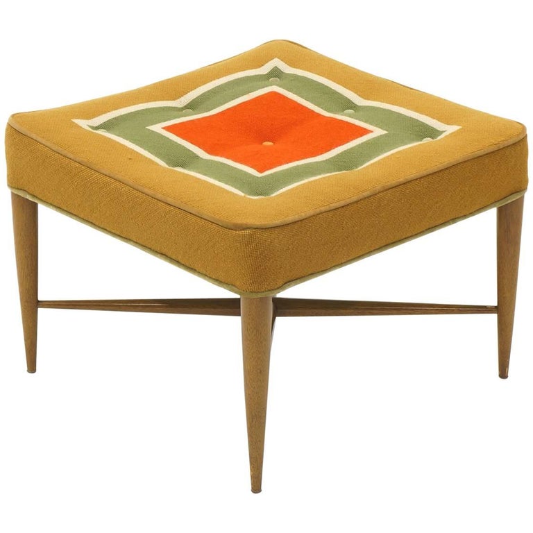 Foot Stool or Ottoman by Edward Wormley for Dunbar. at 1stDibs