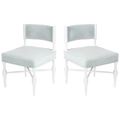 Pair of Tommi Parzinger Petite Slipper or Vanity Chairs