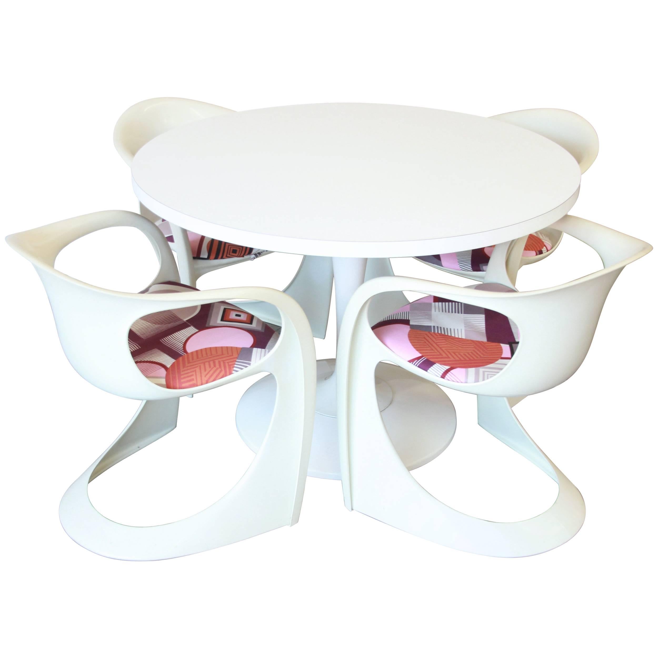 Casalino Tulip Dining Set Designed by Alexander Begge for Casala, 1970s