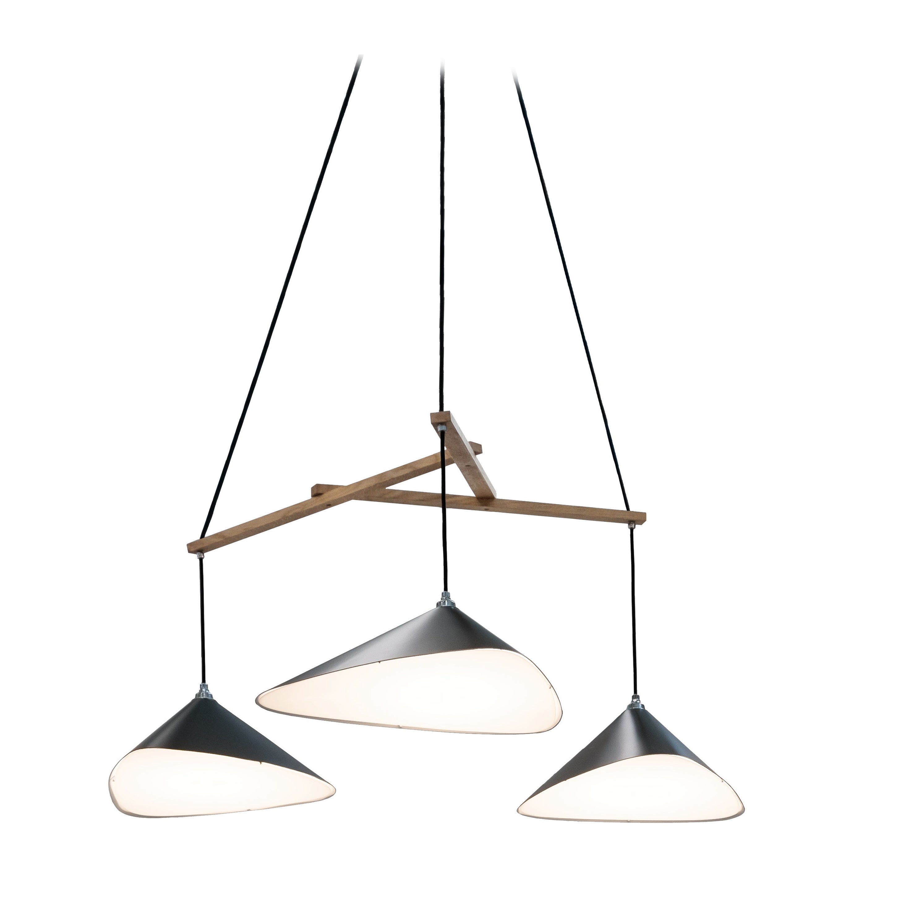 Daniel Becker 'Emily 3' Chandelier in Anthracite for Moss Objects