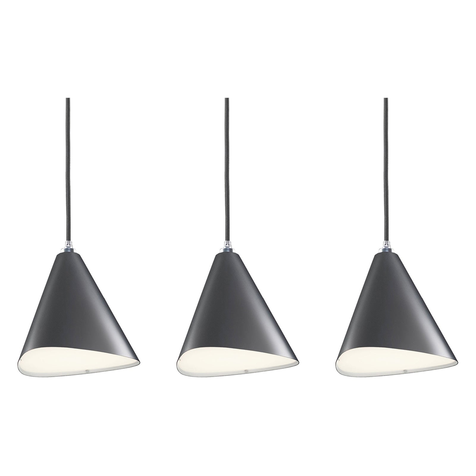 Lampada a sospensione 'Emily III' di Daniel Becker in antracite per Moss Objects