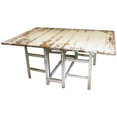 Swedish Drop-Leaf Slagbord Dining Table