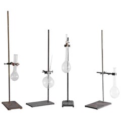 Vintage Retort Stand with Ring Clamps