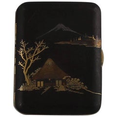 Japanese Komai Damascene Cigarette Case