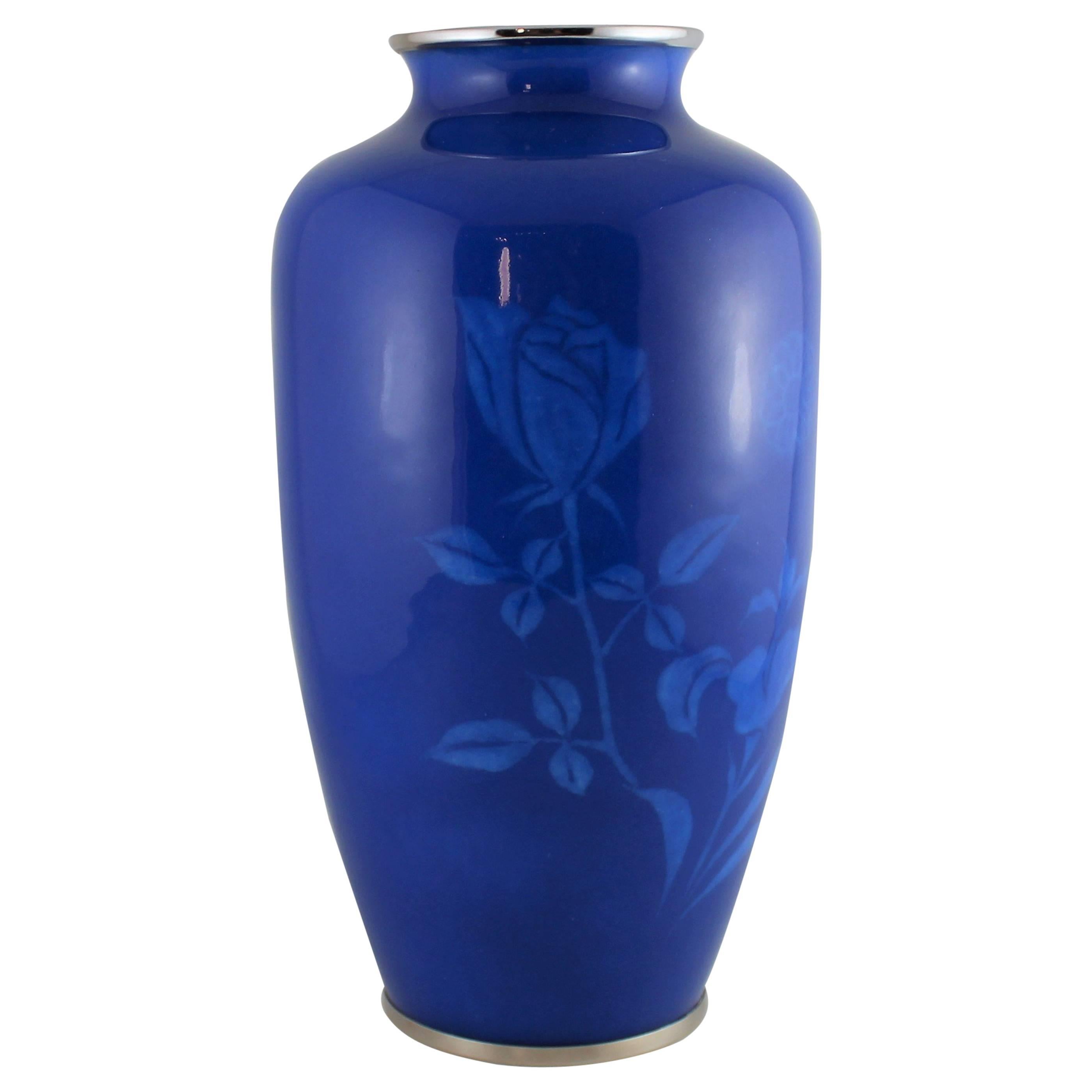 Vase cloisonné japonais en vente