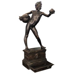 Vintage Italian Bronze 'L'Acquaiolo' Sculpture after Vincenzo Gemito